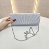 Elegant Compact Evening Clutch Bag Foldable Luxury Detachable Strap Crossbody Bag for Birthday Party Dinner Date