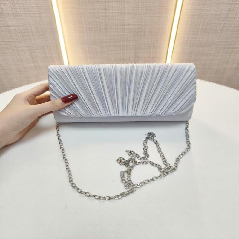 Elegant Compact Evening Clutch Bag Foldable Luxury Detachable Strap Crossbody Bag for Birthday Party Dinner Date