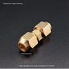 Refrigerator Dual Connection Copper-Aluminum Pipe 6mm with Nut, No Welding Required, Male-Female Refrigeration Connector