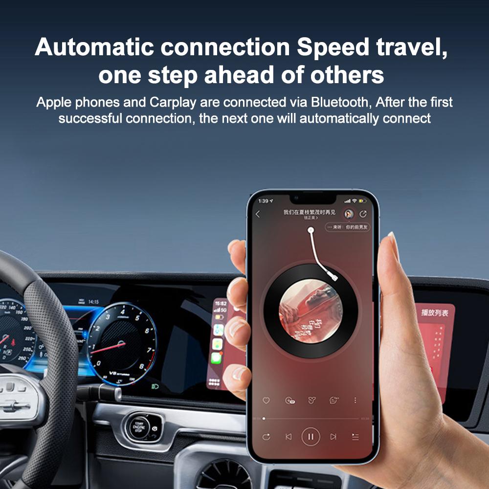 2 In 1 Wired To Wireless Carplay Auto Mini Box Dongle Wireless Auto Adapter USB Type C Plug & Play Player Car OEM Wired Carplay