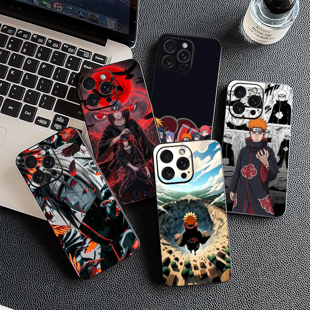 Hülle für Samsung Galaxy S24 S25 S23 FE Ultra Plus S7 Edge S25+ S23+ A56 5G Handyhülle Pain Akatsuki Narutos Itachi Uchiha