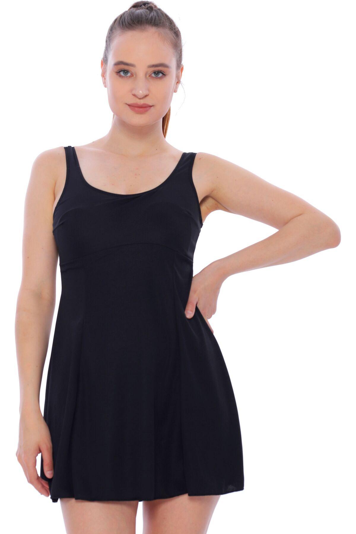 

Women s Style Big Size Swimsuit Plus Size Flexible Dress And Shorts Swimsuit 4XL