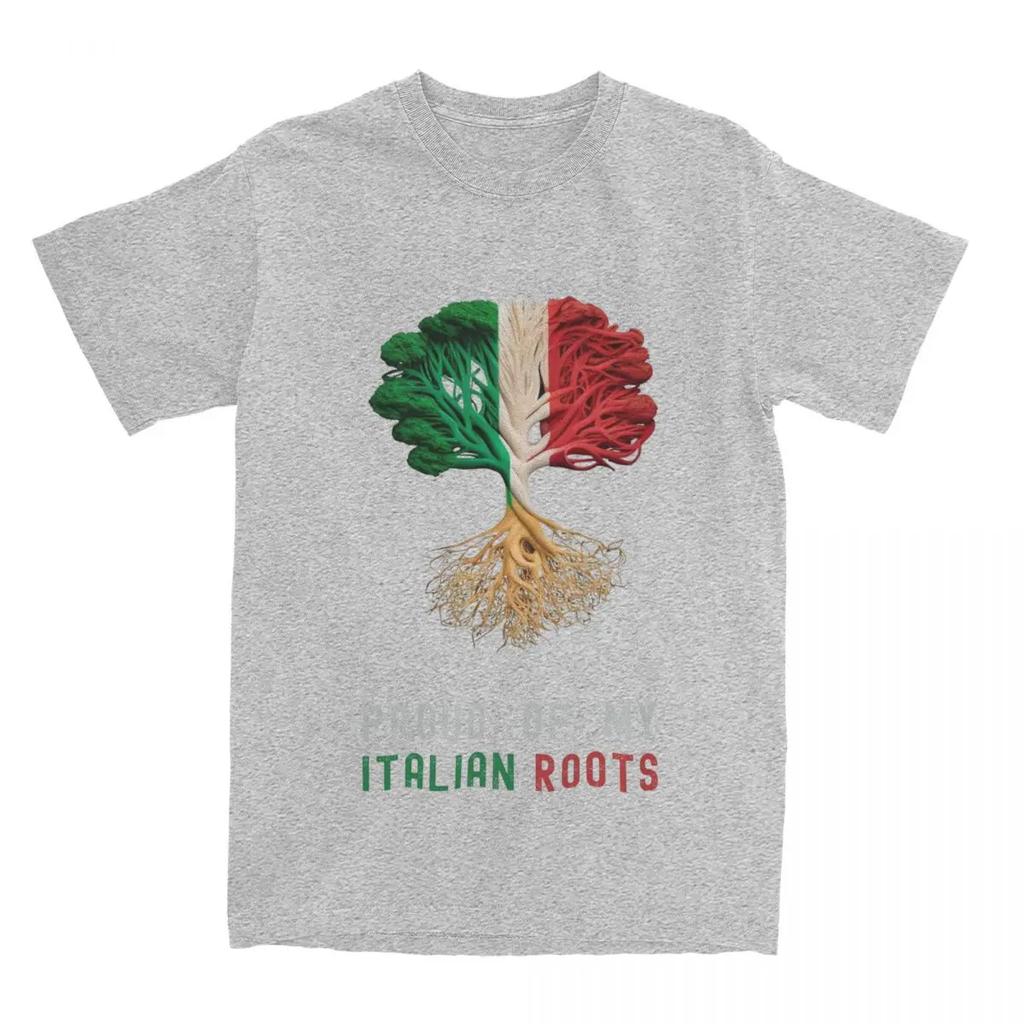 Männer Frauen Stolz auf meine italienischen Wurzeln Shirt Merch Italien Flagge Reines T-Shirt Kleidung Mode T-Shirts Erwachsene