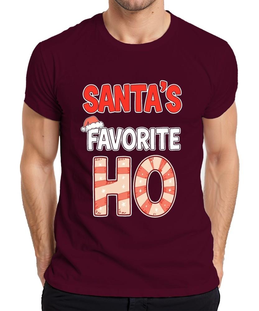 Santas Favorite Ho Funny Christmas Santa Party Gift Unisexs Tshirt