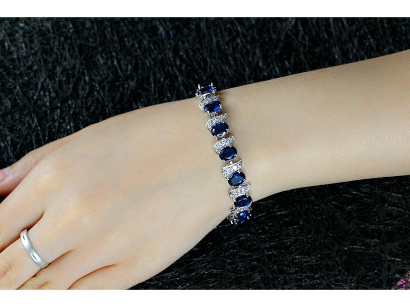 Liwin High-End Zircon-Studded Gold Bracelet – Popular European and American Jewelry