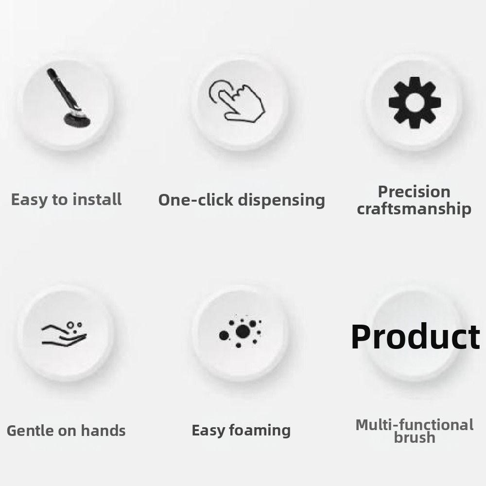 Creative Automatic Liquid Dishwashing Brush Non-Slip Cookware Cleaner Brush  Sink Cleaning