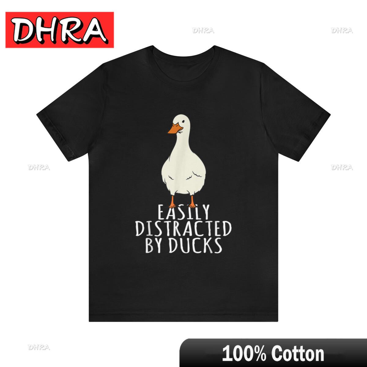 

Easily Distracted By Ducks Duck Shirt Funny Duks Shirt Vintage Duck Shirt Unique Women Chic Tshirts Cute Chic Comfy Top Graphic 4XL