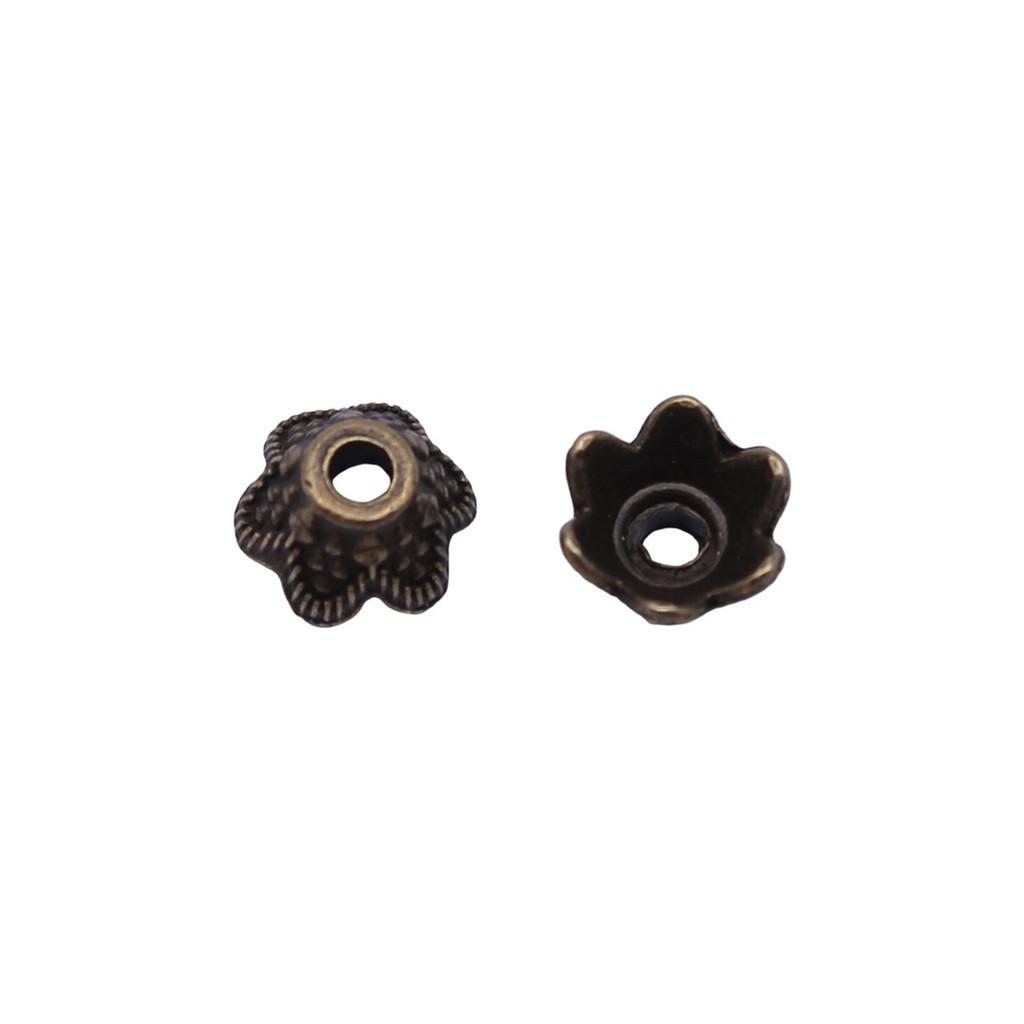 Multi Color Swirl Flower Bead Caps Spacer Beads For Jewelry Making Components