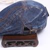 Women Hat Vintage Simple Denim Cap Fashion Embroidered Beret Outdoor Visor Forward Hat
