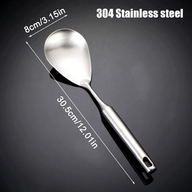 Hot Sale 304/201 Stainless Steel Spatula And Spoon Heat Insulation Hollow Handle Cookware Kitchen Utensil For Family