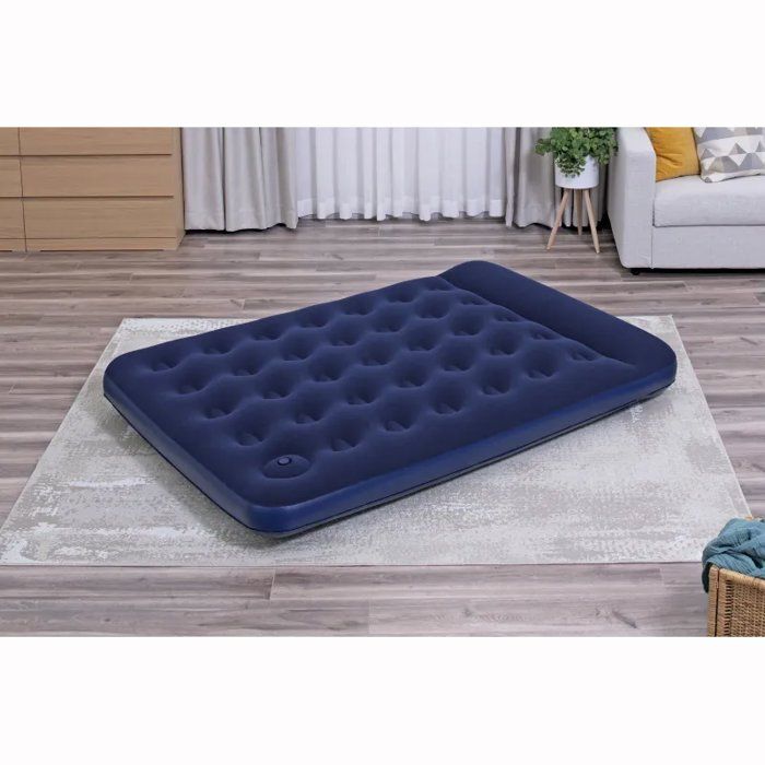 Matelas gonflable camping - BESTWAY - 67225 - 2 places - 1,91m x 1,37m x 22cm - Avec pompe à pied intégrée