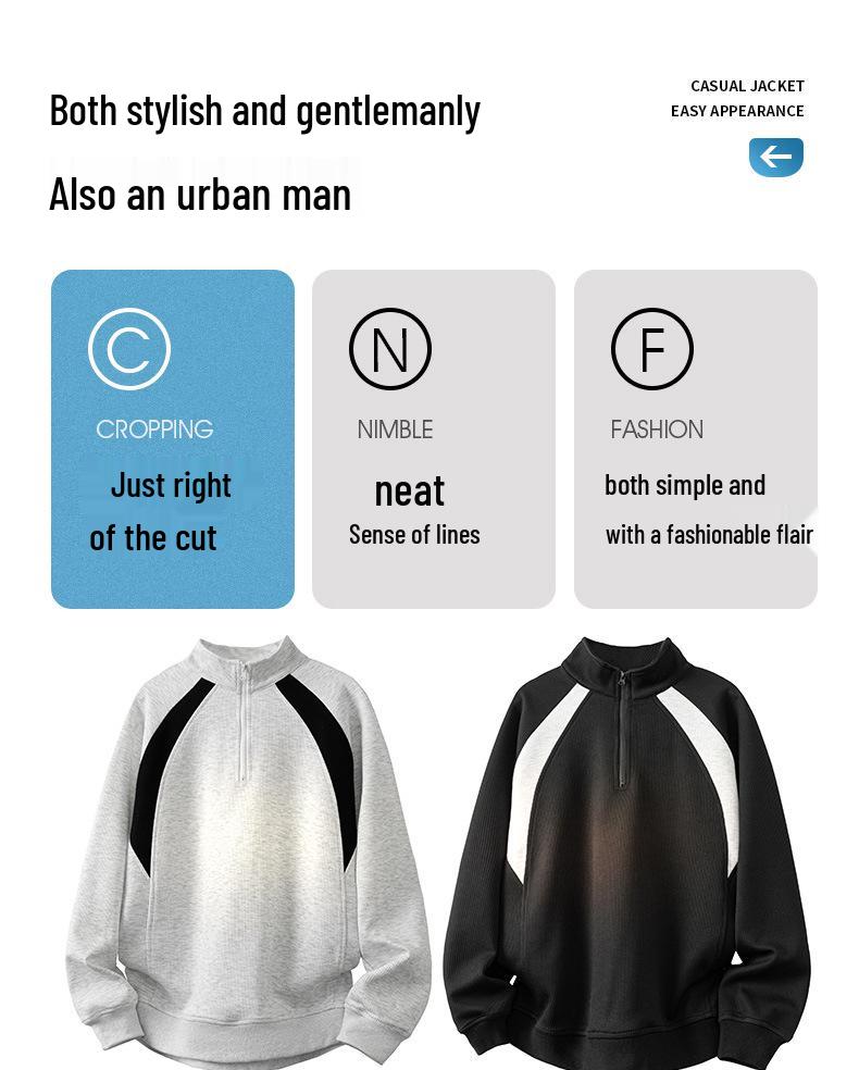 Men's 2025 Spring/Autumn Sports Suit: Trendy Zipper Hoodie & Long Pants Set