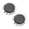 2Pcs 3 Inch Chrome Plating Car Audio Woofer Subwoofer Cover Protector Grill