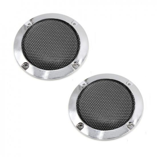 2Pcs 3 Inch Chrome Plating Car Audio Woofer Subwoofer Cover Protector Grill