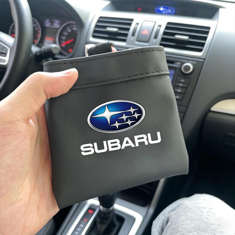 Car Storage Bag Auto Hanging Organizer Pocket Valve Cap For Subaru Crosstrek Forester Outback Impreza BRZ WRX Ascent REX Levorg Y17