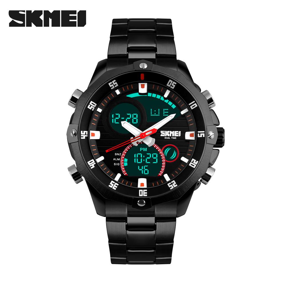 SKMEI New Watches Men Luxury Brand Fashion Casual Business Sports Wrist Watches Dual Time Digital Analog Quartz Watch