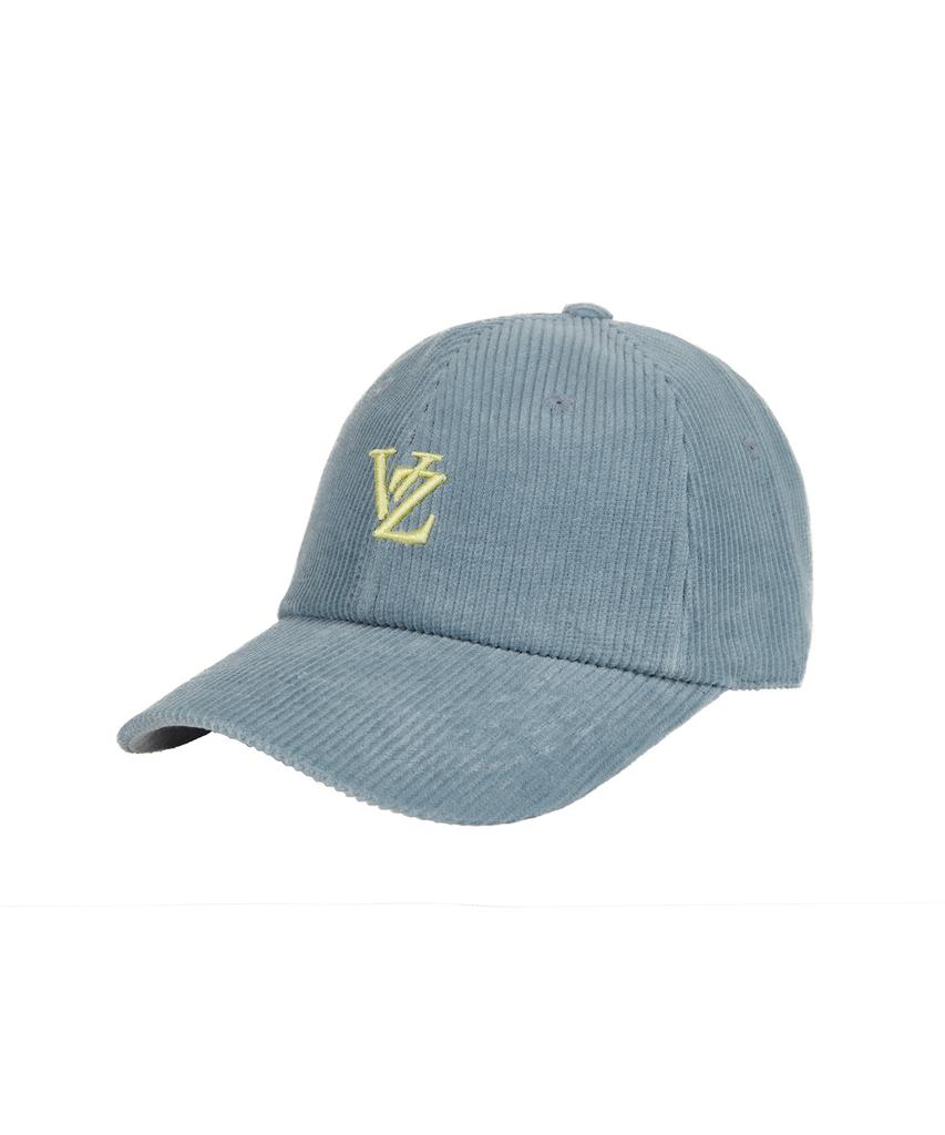 Bajal 3D Monogram Pigment Washed Corduroy Oversized Ball Cap Sky
