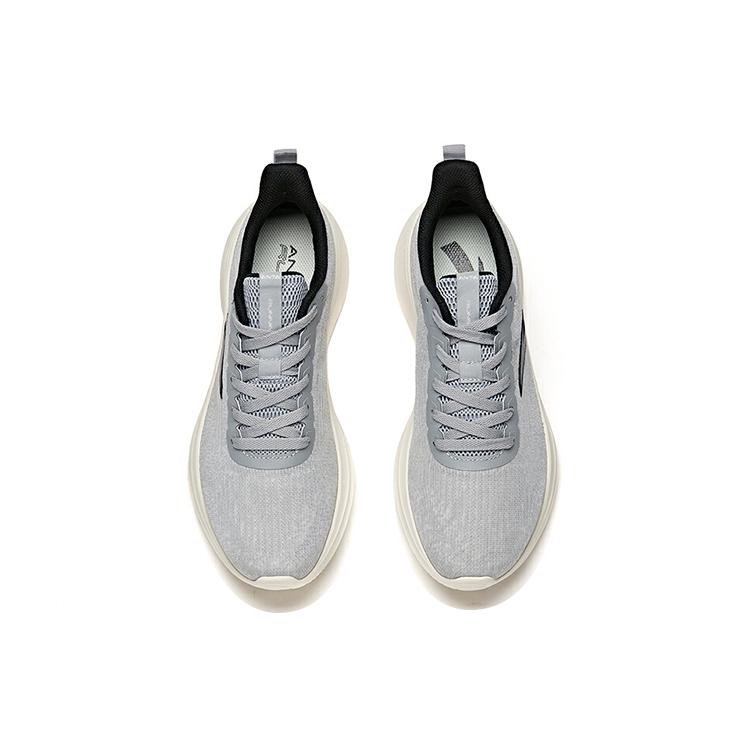 Anta Comfortable Cushioning Slip Resistant Lightweight Low Top Running Shoes Men's Gray 112235570S-3
