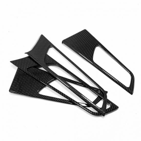 Fits Hyundai Tucson 2016- Carbon Fiber Interior Door Handle Bowl Cover Trim