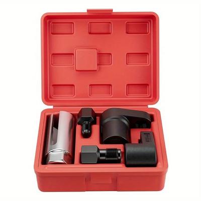 5 Pcs Oxygen Sensor Wrench Kit for Automotive O2 Socket Removal Install Offset Vacuum Sensor Socket Thread Chaser Tool
