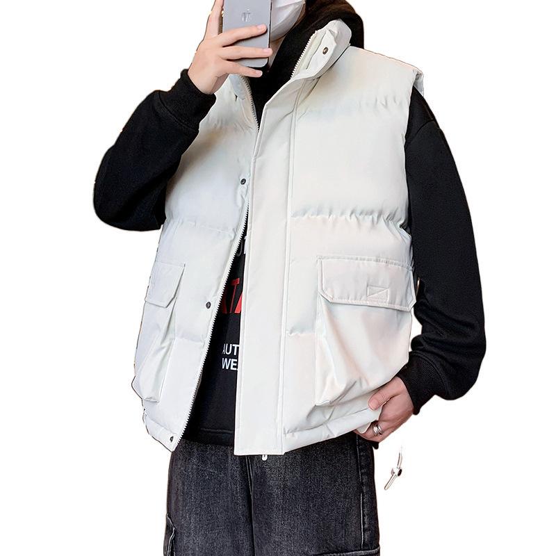 2025 new vest men's cotton vest vest vest thermal vest youth sleeveless sports jacket men's top men's