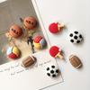 12Pcs Mini Fußball Basketball Harz Kühlschrank Magnete Po Nachrichten Feste Magnete