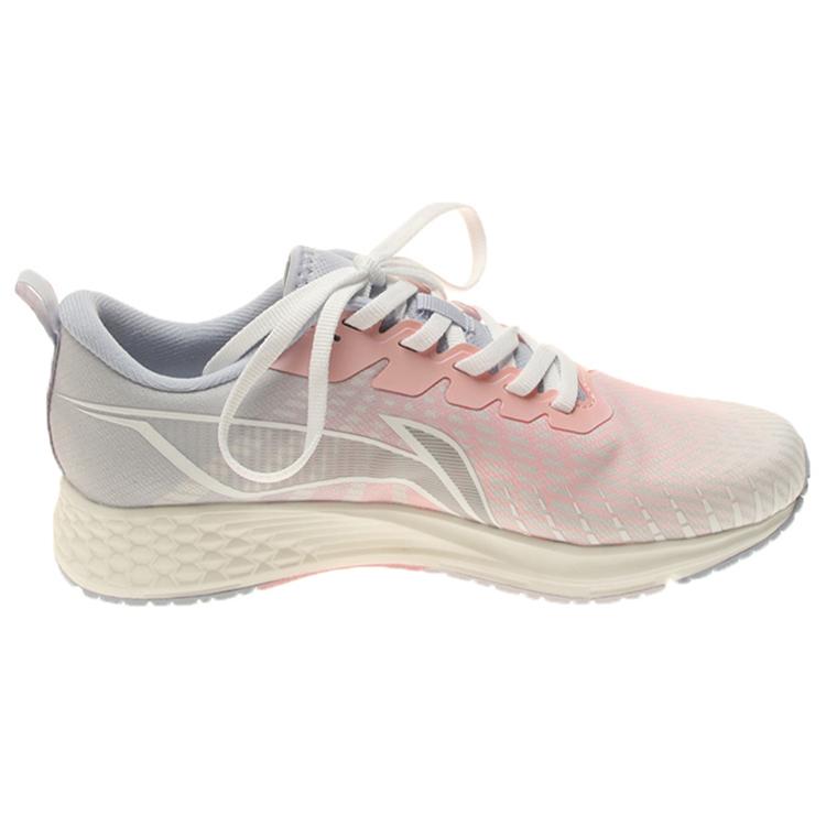 New LiNing Red Hare 4 Anti Slip Wear Resistant Low Top Running Shoes Women's Gray Pink ARMS022-2