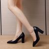 Plus Size 35-41 Basic Pumps Pointed Toe High Heels Boat Shoes for Woman Dress Shoes Shallow White Wedding Shoes Black