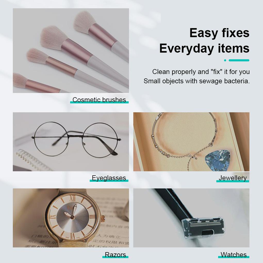 Contacts Lens Cleaning Machine Sonic Battery Powered Colorful Rechargeable 360 Degree Lenses Jewelry Watch Toy Washing Device