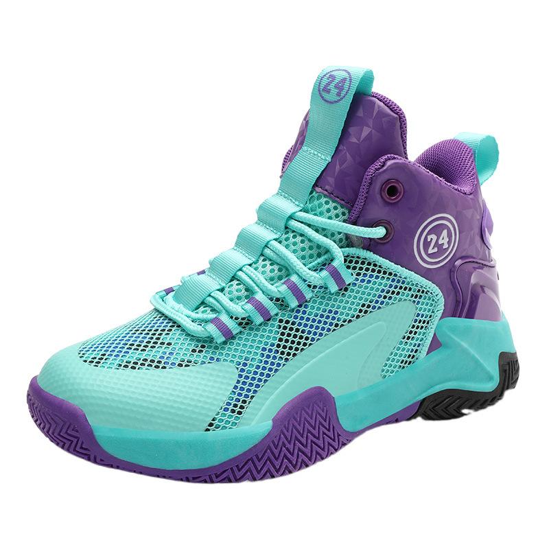 Practical Basketball Shoes for Boys 6-12 Years Old Spring and Summer Non-slip Breathable Mesh Children's Sports Shoes for Boys and Students