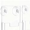 Wall Brochure Holder 2 Pieces Suction Cup Booklet Storage Brochure Holder Stand for Booklets Flyers Office Hotel Hospital School