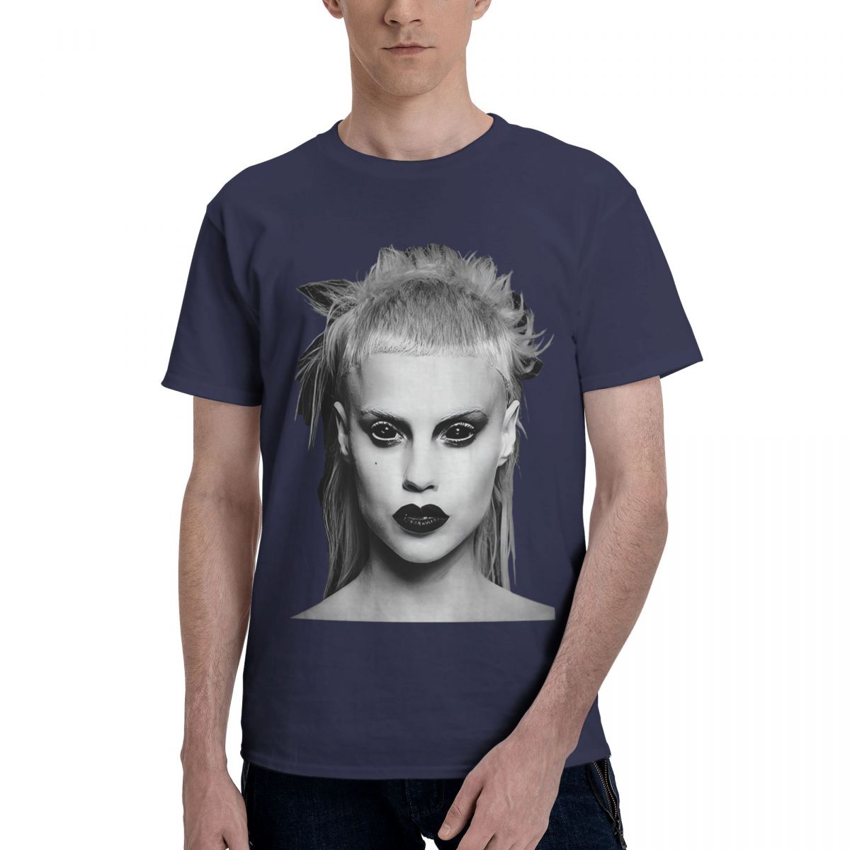 BenberFashion Die Antwoord Yolandi Visser Gezicht 100% Katoen Casual Ademend Comfortabel Manga Grappig T-shirt Voor Mannen T-shirts Mannen 4XL