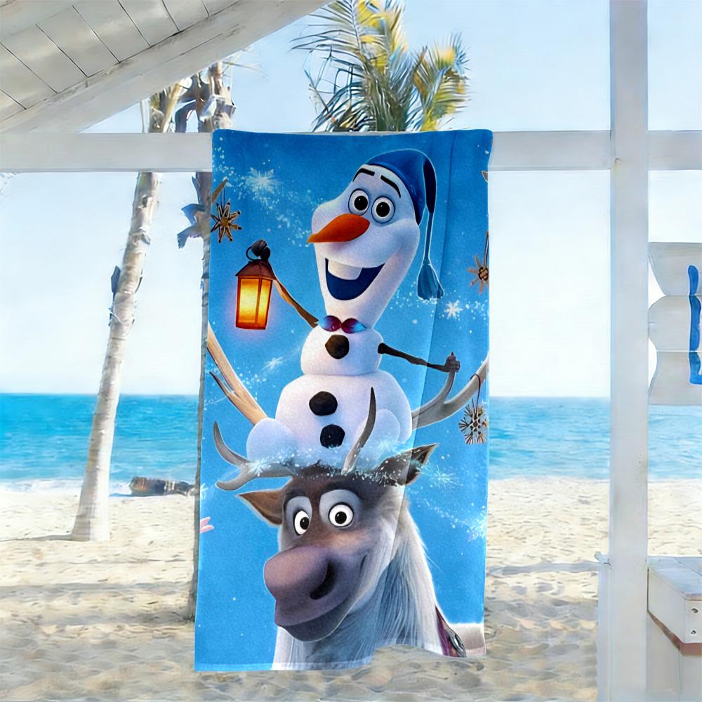 Winter Snowman Adventure Beach Towel High Absorbency & Quick-Dry Comfortable Lightweight