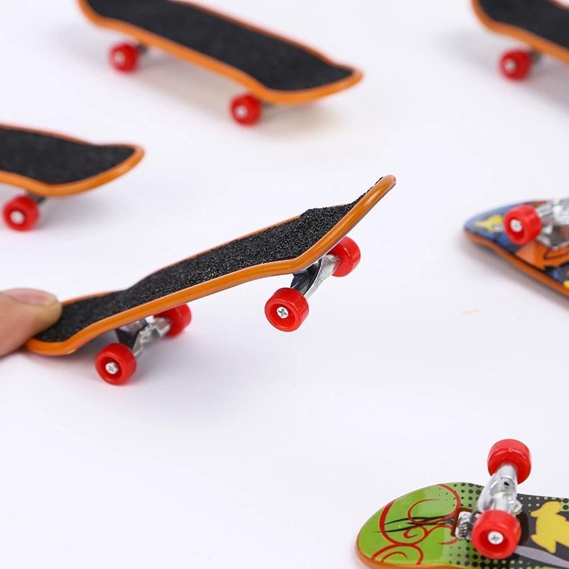 3 Pcs Fingerboard Finger Scooter Mini Skateboard Deck Alloy/Plastic Antistress Tech Bracket Desktop Panel Non Toys Training