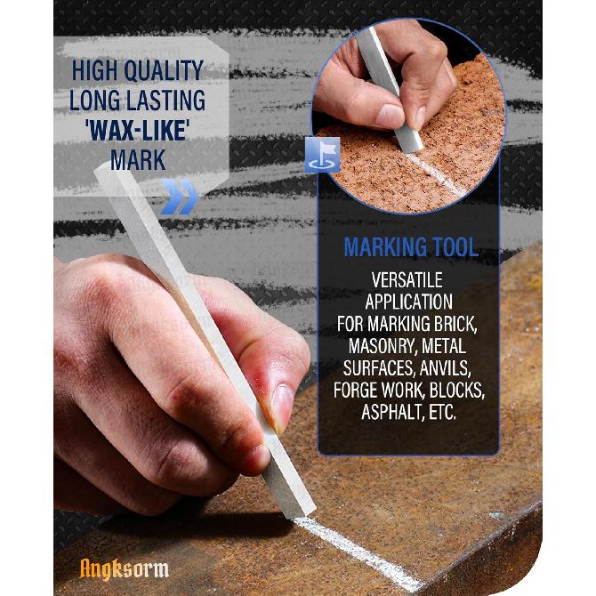 Soapstone Holder with 20 Pcs Flat Soapstone Pencil Refills Sticks for Welding Welders Marker Marking