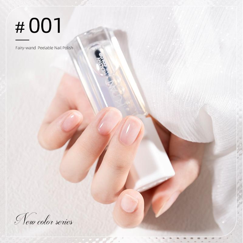 10ML Peel Off Water-Based Nail Polish – Quick Dry, No UV Lamp Needed, Breathable & Removable, Glossy Finish