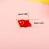 Children's Five-Pointed Star National Flag Brooch with Magnetic Clasp