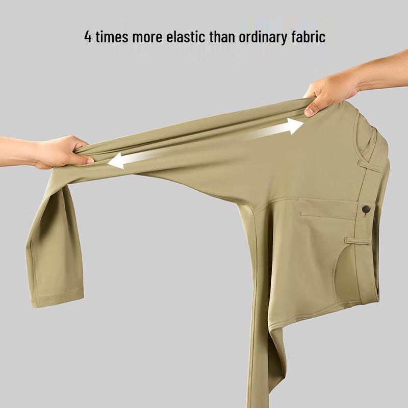 One's Member Men's Four-Way Stretch Anti-Wrinkle Straight-Leg Casual Pants