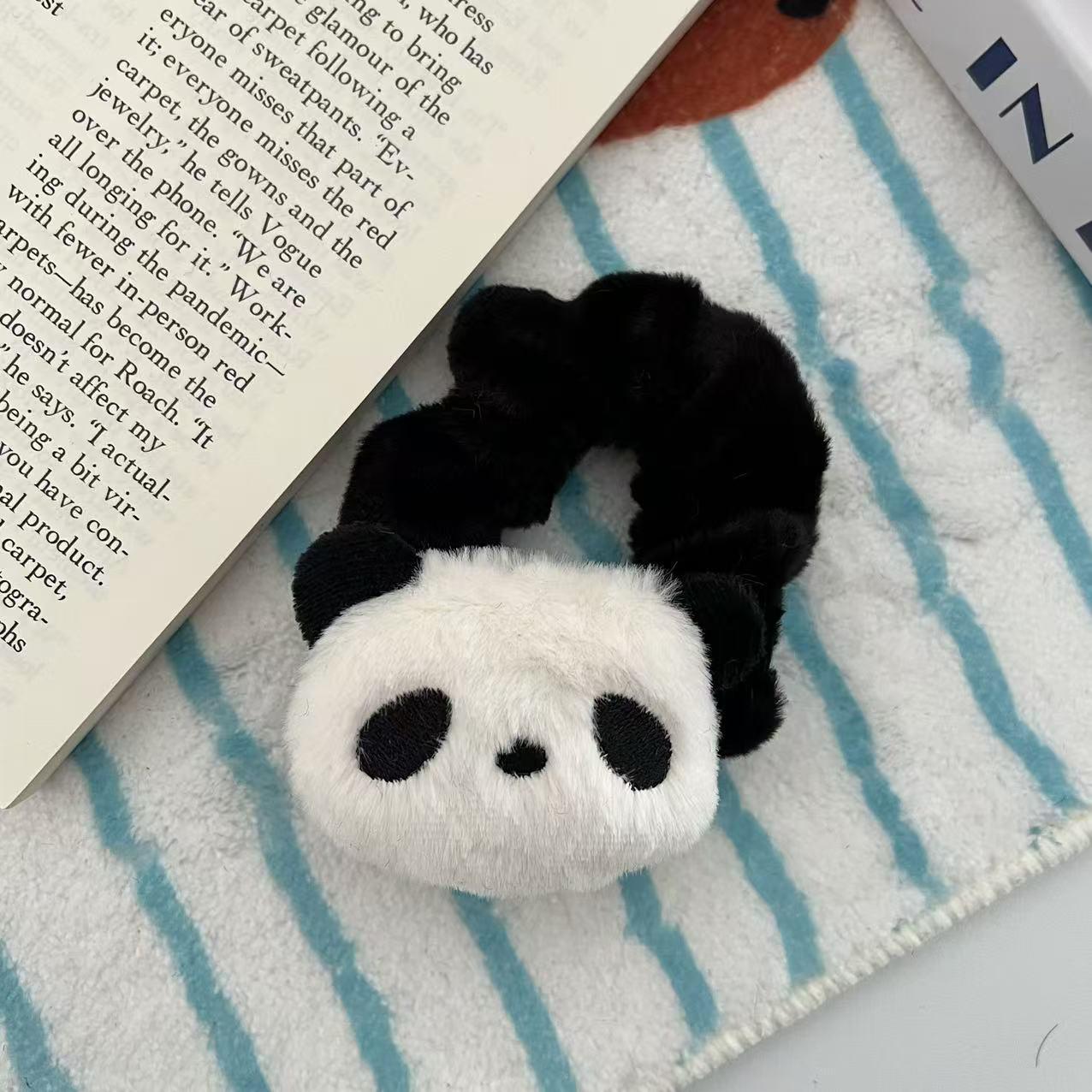 

Милая повязка на голову в виде панды - осенне-зимняя повязка на голову с мультяшным хвостиком