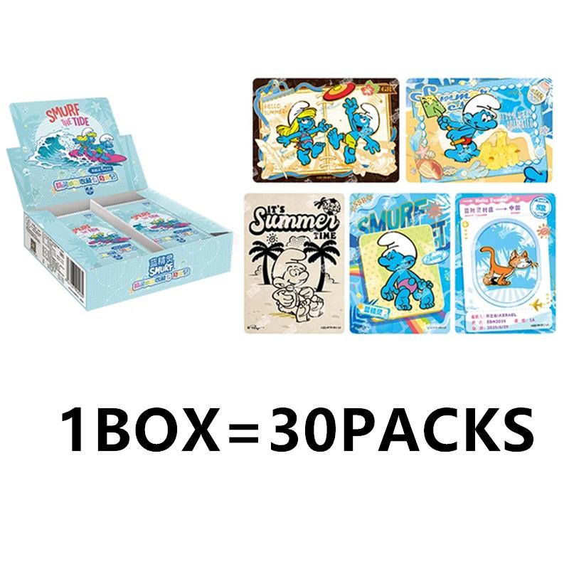 Smurfs Season VOI.1 Brainy Smurf Smurfette Anime Character Collection Card Children s Toy Holiday Gift