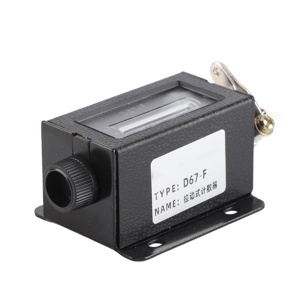 D67F 5 Digit Mechanical Resettable Manual Hand Pull Stroke Tally Counter