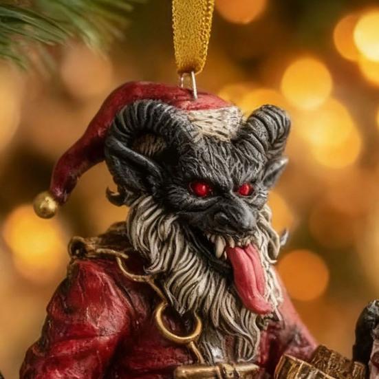 Christmas Ornaments Scary Folklore Xmas Tree Hanging Decoration Horror 2D Acrylic Ornaments for Xmas Tree Holiday Party Decoration
