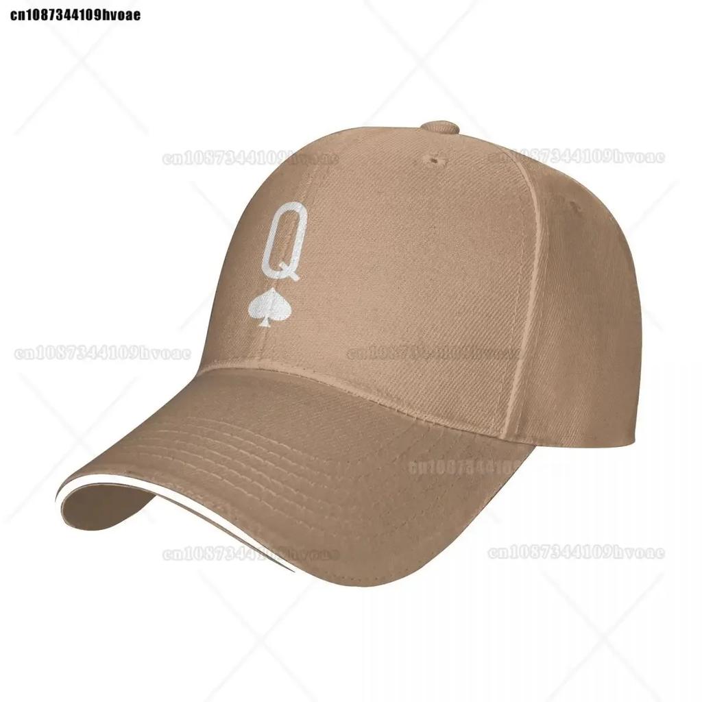 Black And White Queen Of Spades Card Game Baseball Cap Snapback Caps Hip Hop Hats Classic Casual Hat