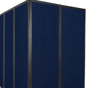 Office Privacy Screen with Lockable Wheels Privacy Partition Separator with Felt Board for Home Dorm Decor
