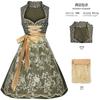 German Beer Dress Bavarian Traditional Clothing Oktoberfest Work Dress Dirndl for Women