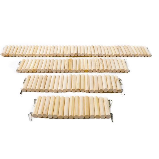 Hamsterspielzeug Natürliches Holz Bogenbrücke Biegbare Lange Kletterleiter Kleintierspielzeug für Meerschweinchen Streifenhörnchen