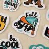 Original Cartoon Smiley Face Embroidery Patch for Clothing and Hats