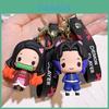 Cute Demon Slayer Keychain Tanjiro Nezuko Inosuke Figurine Gift For Backpacks
