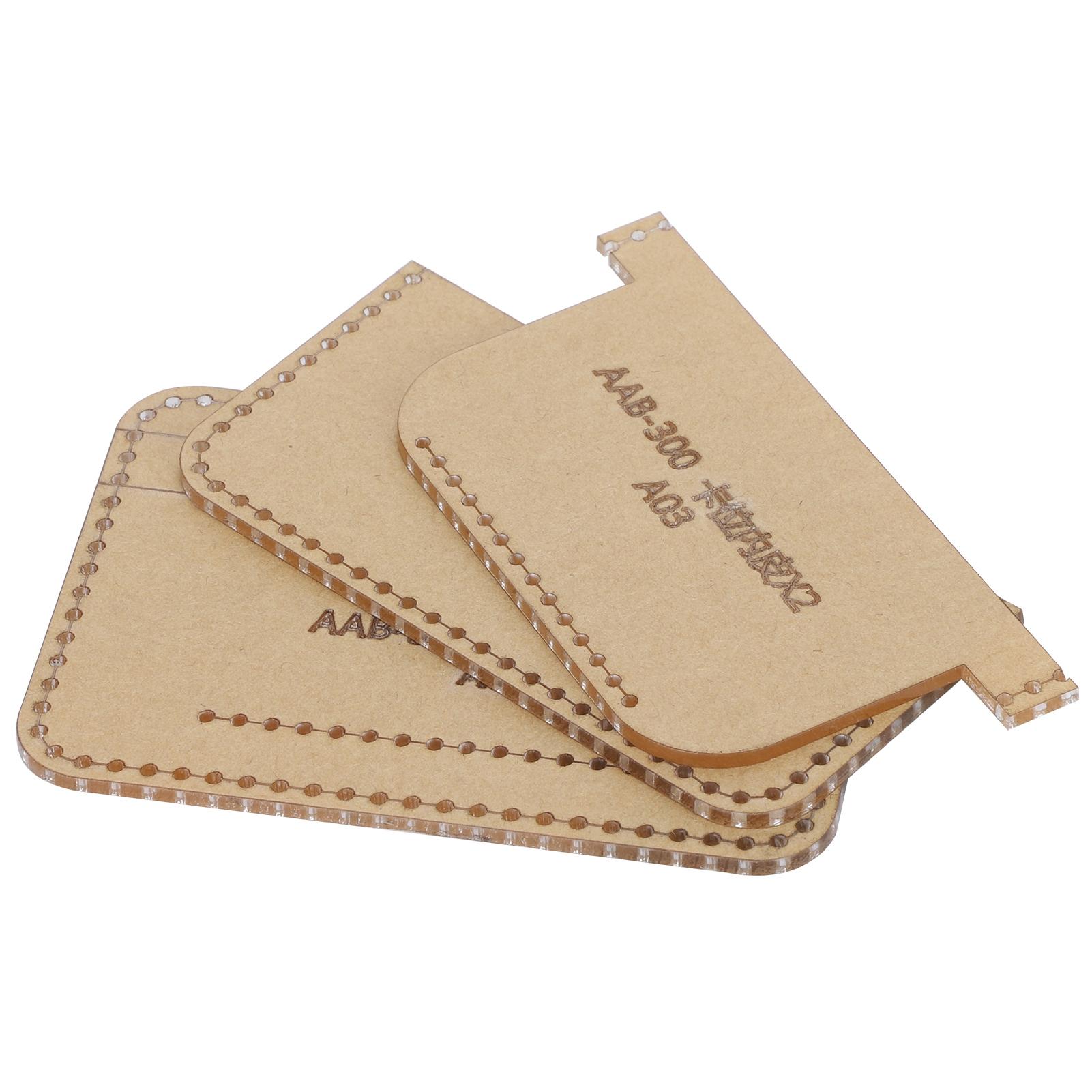 

3 шт. акриловый шаблон сумка для карт DIY кожаный шаблон бумажник форма инструменты для рукоделия аксессуары