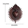 Gothic Sacred Heart Wall Decor Resin Heart Wall Ornament Spiritual Decor Catholic Home Decoration Religious Art Hangable For